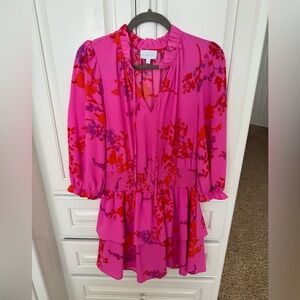 Sugar Lips Hot Pink Smocked Dress